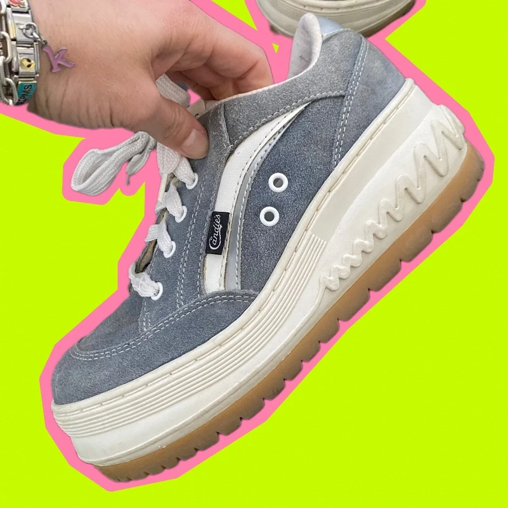 90s Candies Blue Platform Sneakers - Picture 7 of 12